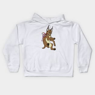 Lesbian Pride Caracal (Lesbian Floppa) Kids Hoodie